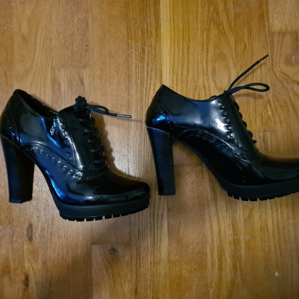 Armani Jeans Patent Brogue heels